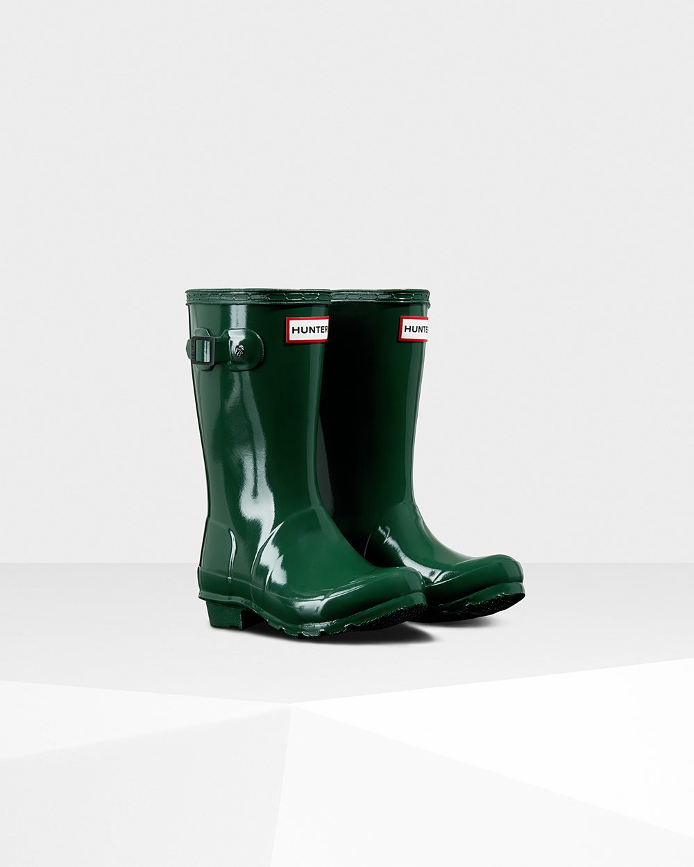 Galochas Hunter Criança Verdes - Original Big Gloss - 21YPLCABE
